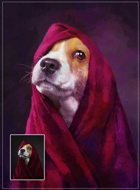 Malen nach Zahlen Male Deinen Liebling - Haustiere Malen nach Zahlen Eigenen Foto Hund