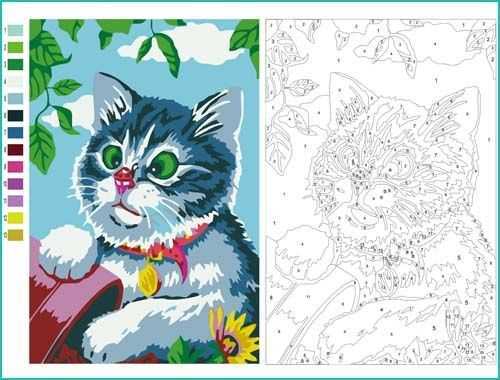 Paint by Numbers templates for Children and Kids