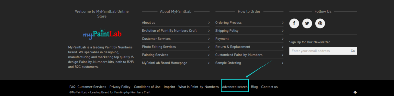 B2C ordering for Paint by Numbers products B2C ordering for Paint by Numbers products