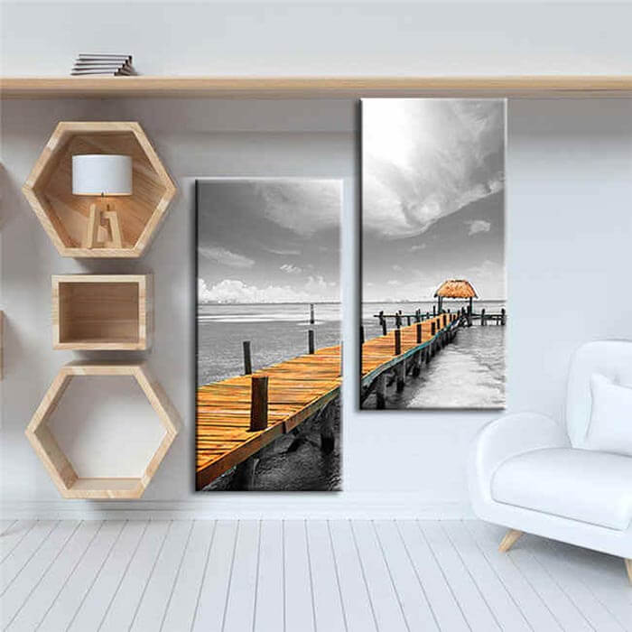 Painting by Numbers Landing Stage Sea - two-part (Duo) Painting by Numbers Landing Stage Sea - two-part (Duo)