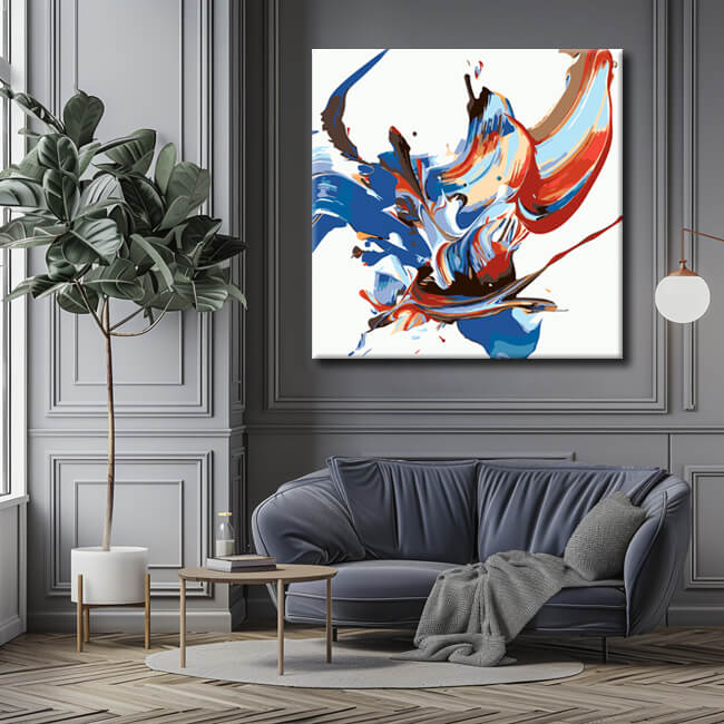 Malen nach Zahlen Abstrakte Kunst Lage der Nation I
