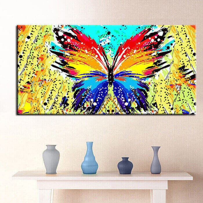 Painting by Numbers Art Huge colorful butterfly