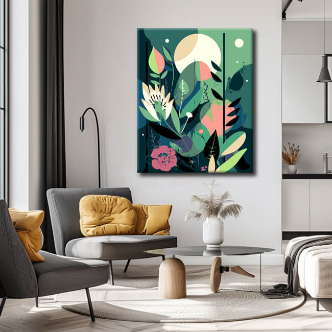 Painting by Numbers Aurora Flower Motif