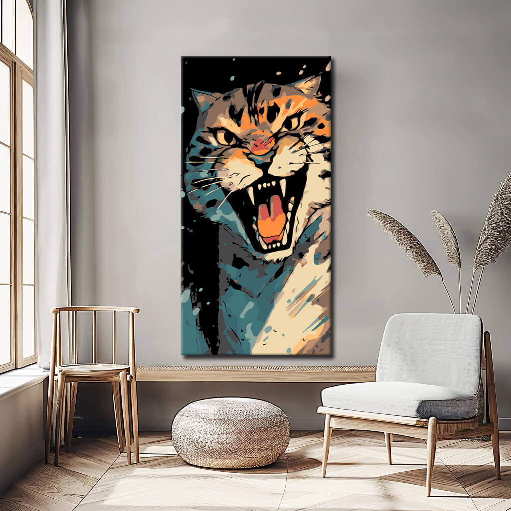 Malen nach Zahlen Leopard Portrß¤t