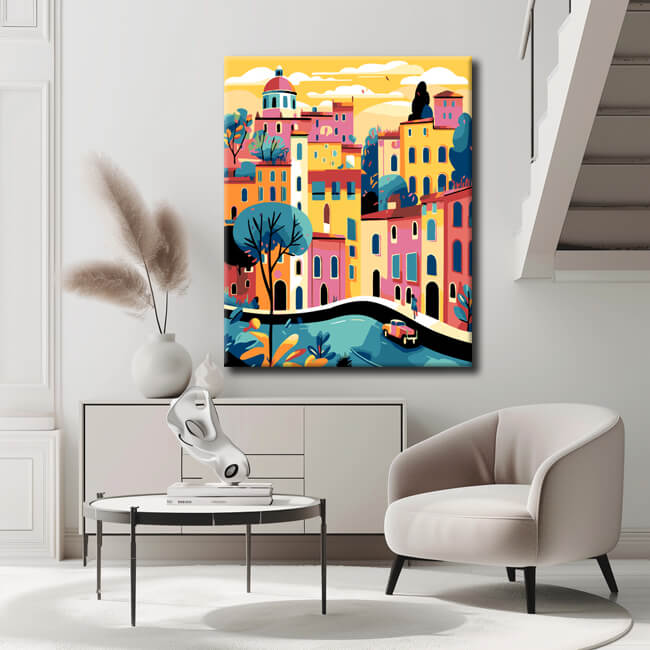 Painting by Numbers Illustration Rome