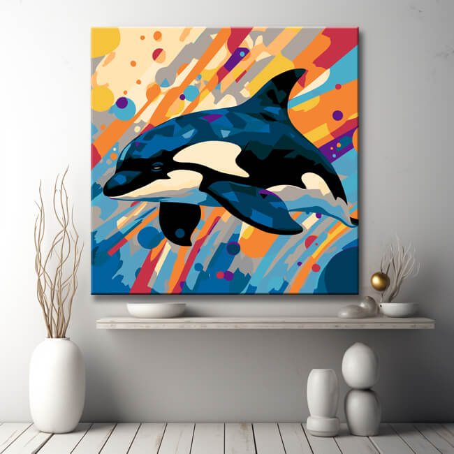 Orca Kubismus - Malen nach Zahlen