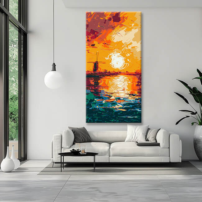 Painting by Numbers Panorama Evening Mood by the Sea